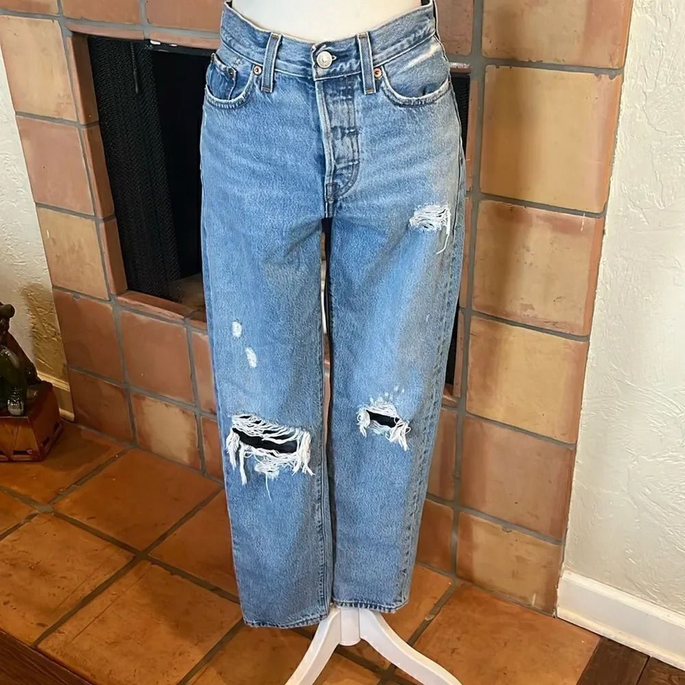 Levi's Rare Blank Tag WEDGIE STRAIGHT FIT WOMEN'S JEANS, 25!